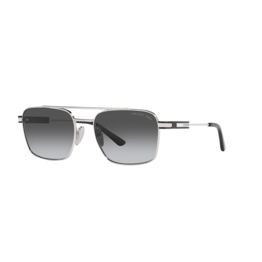 Gafas de sol estilo aviador Prada para hombre, en degradado gris