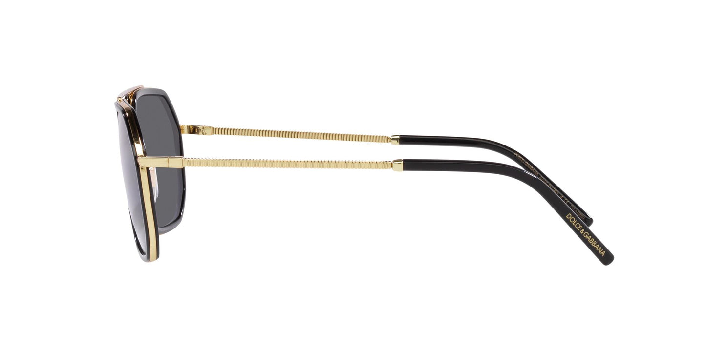 Gafas de sol de color liso estilo piloto DG2285 de Dolce & Gabbana para hombre