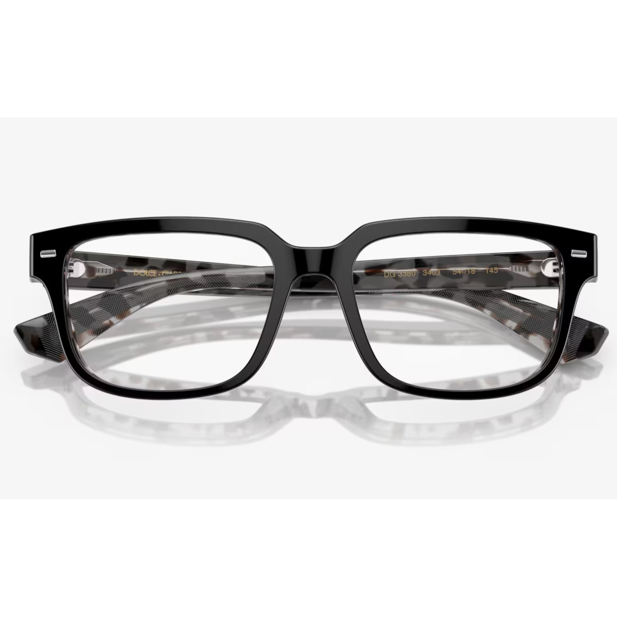 Anteojos de sol cuadrados de color liso DG3380340354 para hombre de Dolce & Gabanna