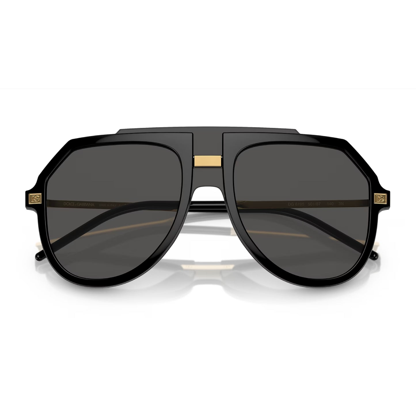 Gafas de sol de color liso estilo piloto DG6195 de Dolce & Gabanna para hombre