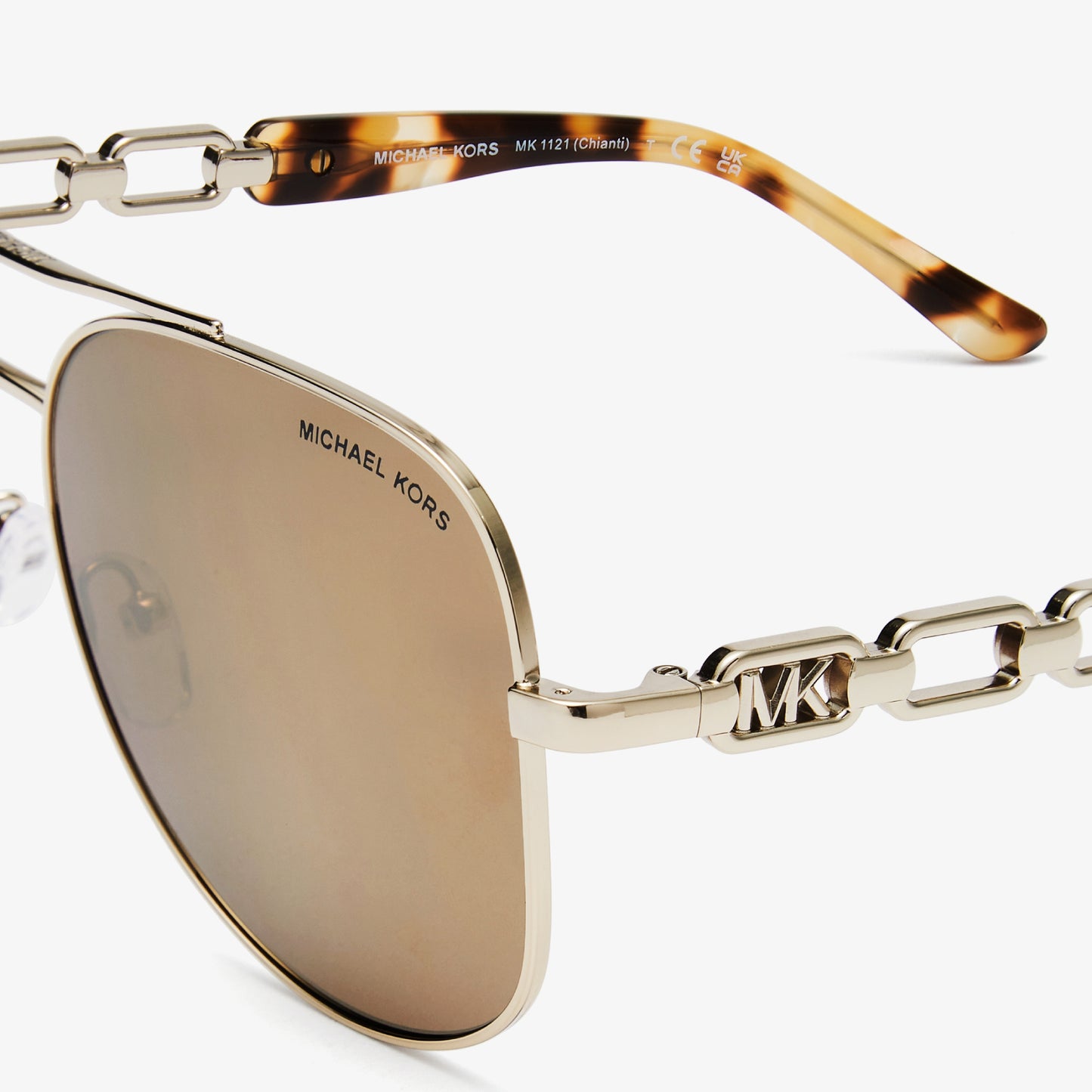 Gafas de sol con espejo de piloto Michael Kors Chianti MK1121 para mujer