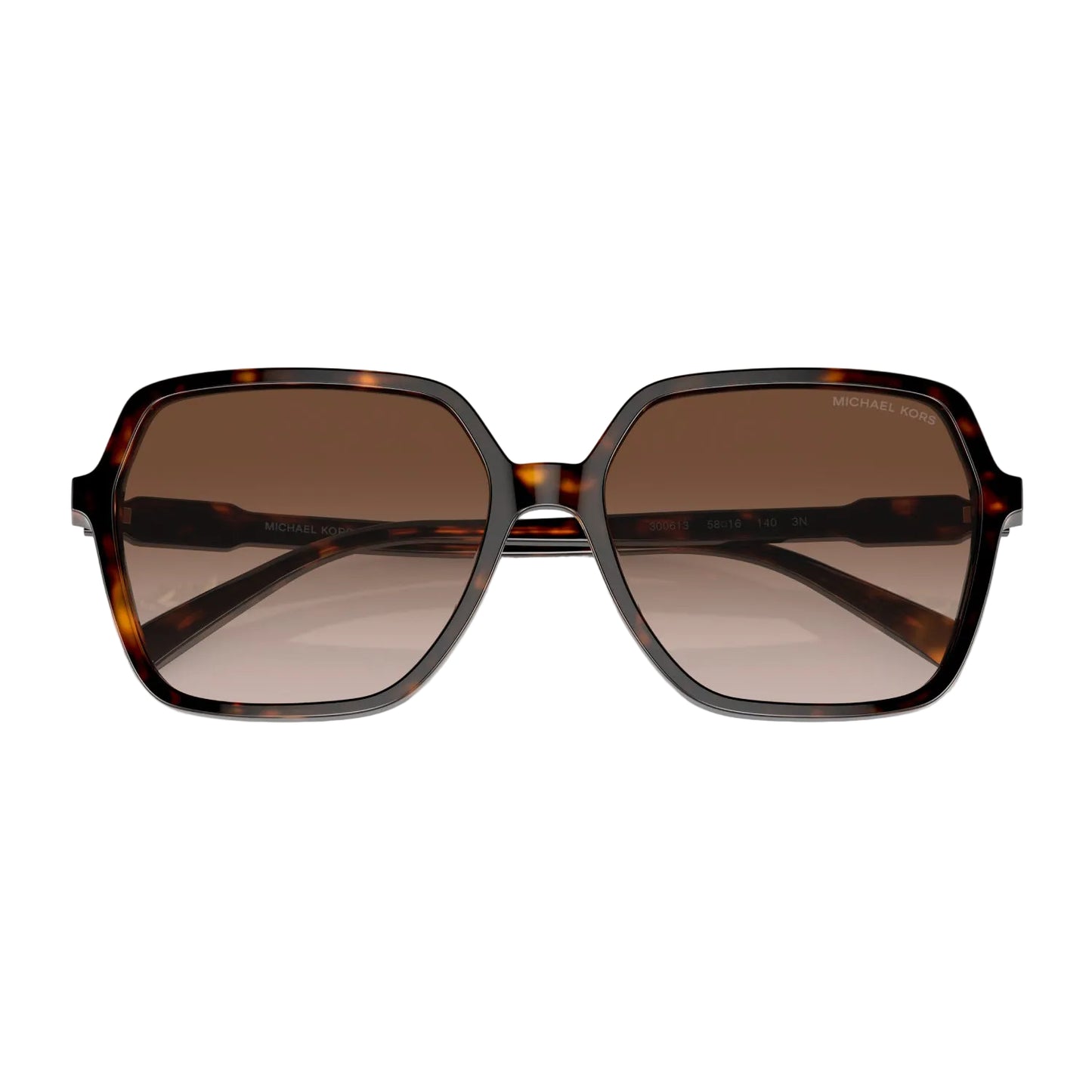 Michael Kors Jasper Women's MK2196U Square Gradient Sunglasses - Dark Tortoise/Brown Gradient