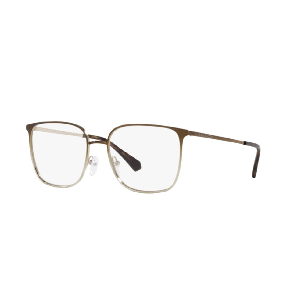 Gafas de sol cuadradas Michael Kors para mujer, con degradado dorado claro y visón