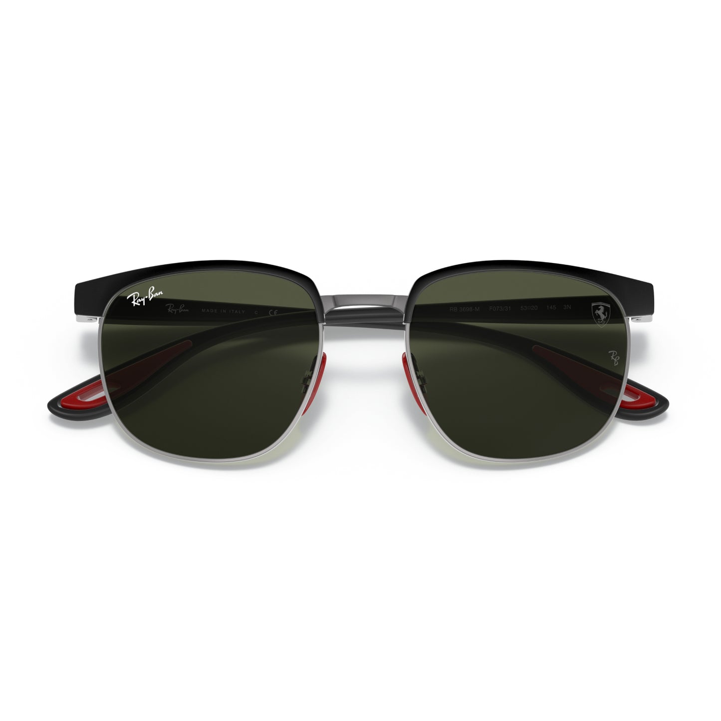 Gafas de sol clásicas cuadradas unisex Ray-Ban Scuderia Ferrari RB3698M