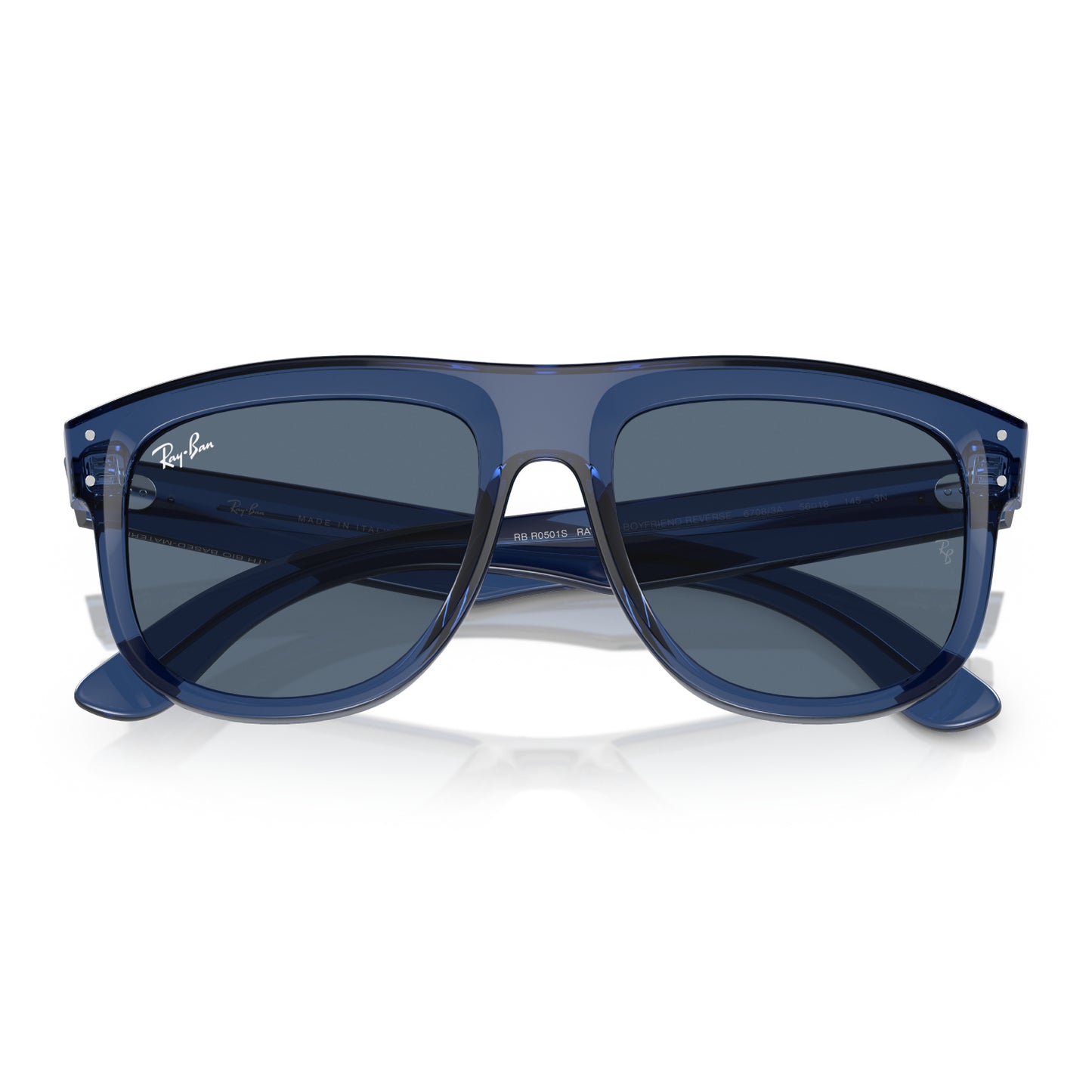 Gafas de sol clásicas cuadradas unisex Ray-Ban Boyfriend Reverse RBR0501S