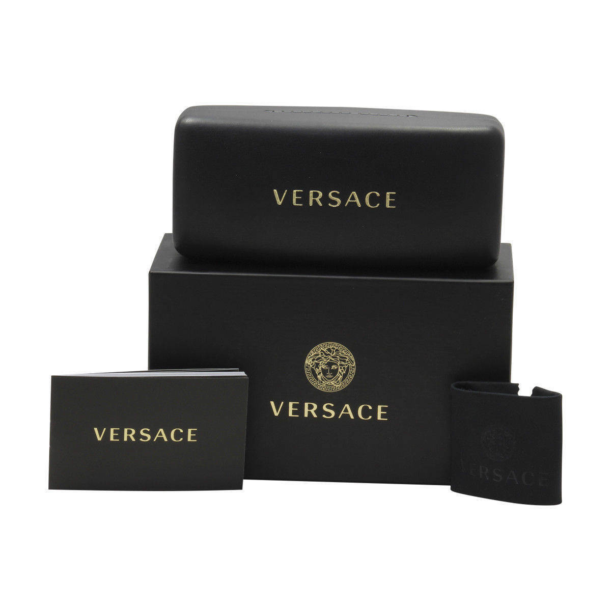 Versace Dark Grey Rectangular Men's Sunglasses