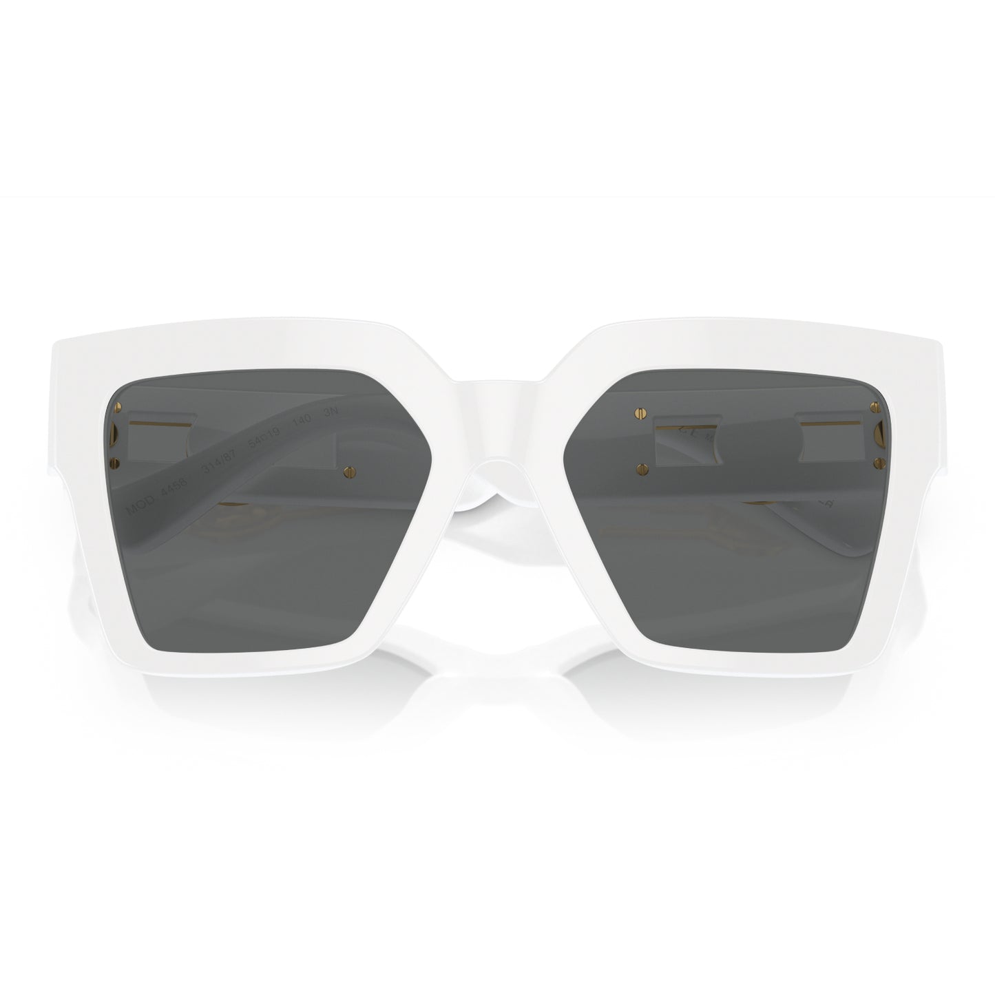 Gafas de sol Versace VE4458 Butterfly de color liso para mujer - Oro blanco