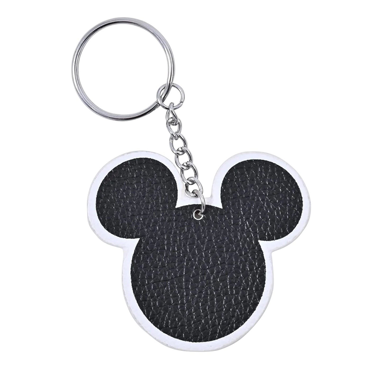 Mochila de hombro con doble correa de Minnie Mouse de 16" de Disney en vinilo - Mickey blanco