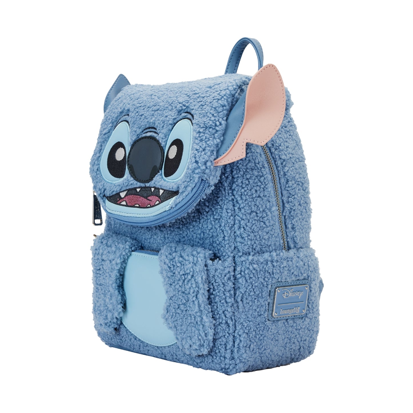 Loungefly Disney Stitch Plush Sherpa Cosplay Mini Backpack