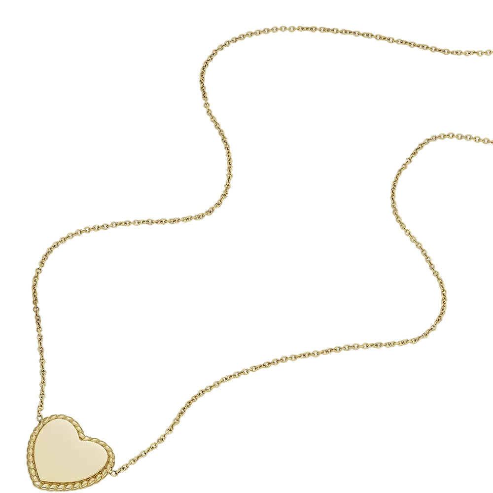 Collar Station para mujer de Fossil Drew bañado en oro sobre acero inoxidable