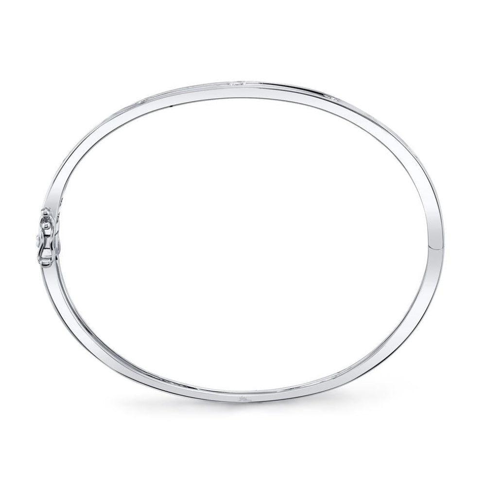 Pulsera de oro blanco de 14 quilates con diamantes de 0,38 ct para mujer de Shy Creation Kate - Talla S