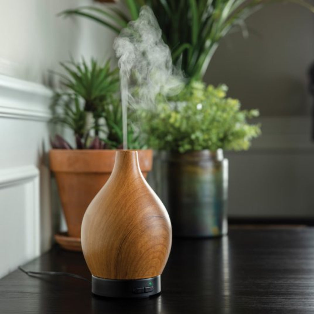 Airome Medium Woodgrain Ultrasonic Oil Diffuser - Brown