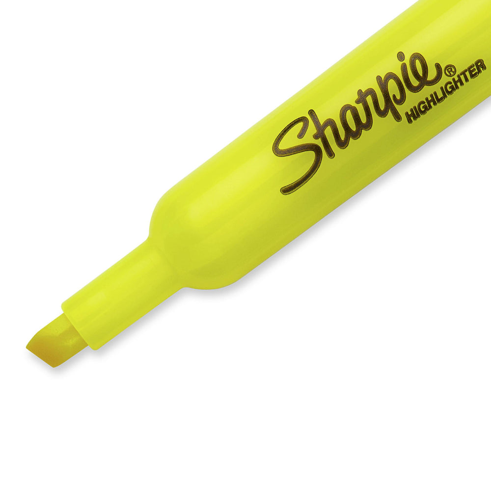 Marcadores fluorescentes Sharpie con punta biselada (juego de 4) - Amarillo