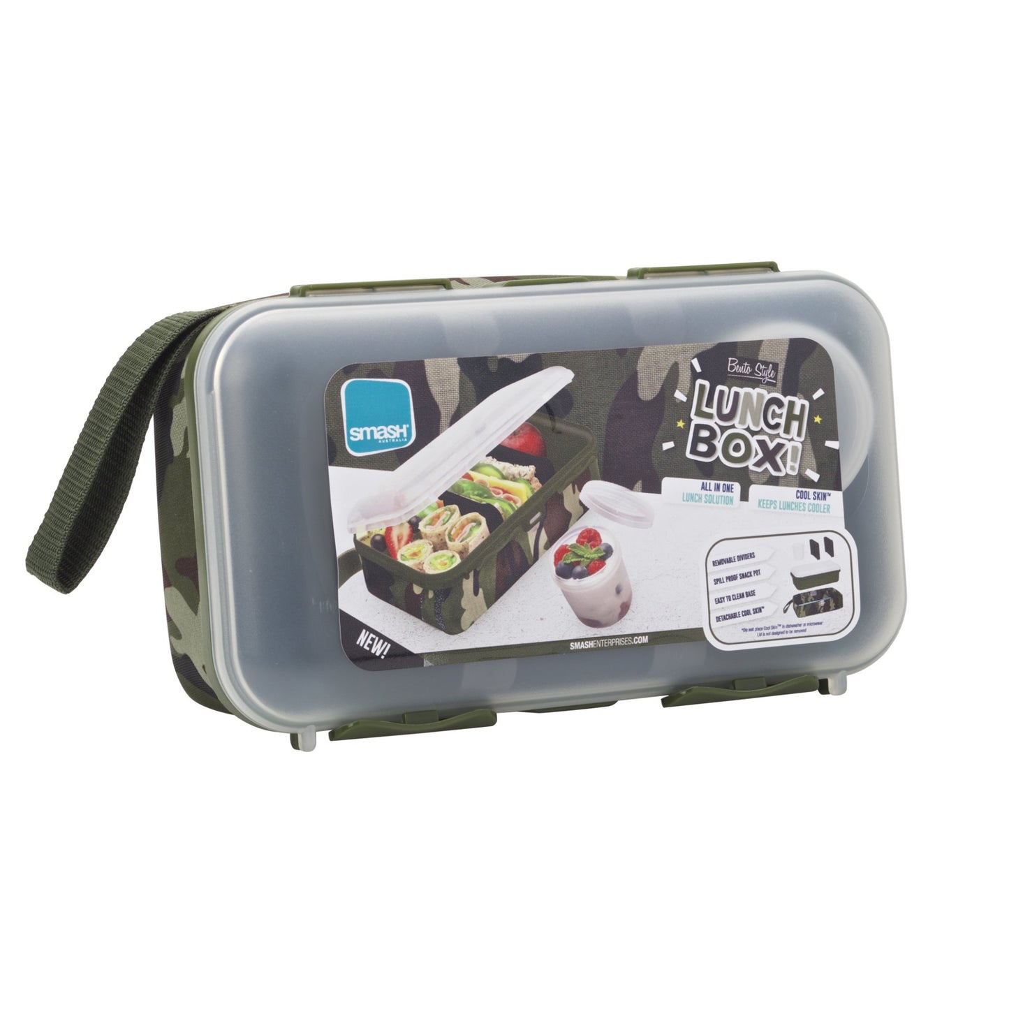 Smash All-in-One Bento Lunch Box - Camo