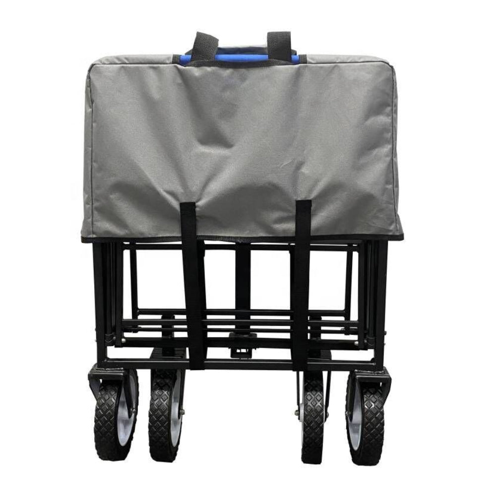 The Outdoor Institute Collapsible Folding Wagon Cart - Blue/Gray