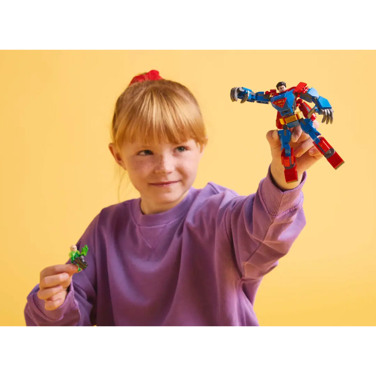 LEGO DC Superman Mech vs. Lex Luthor Action Figures Building Toy Set (120-Pieces)