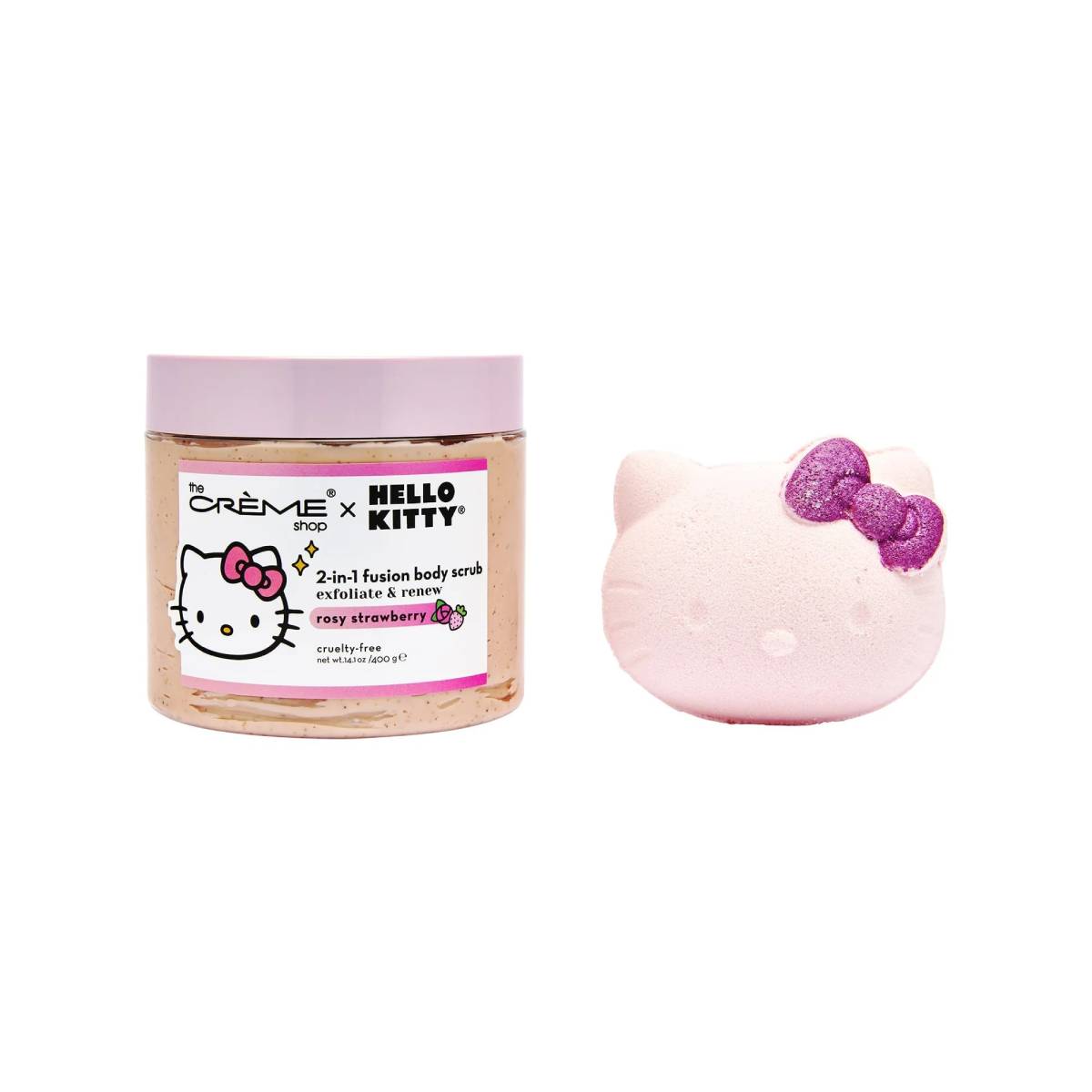 The Creme Shop x Sanrio Hello Kitty Silky Spa Set " Rosy Strawberry