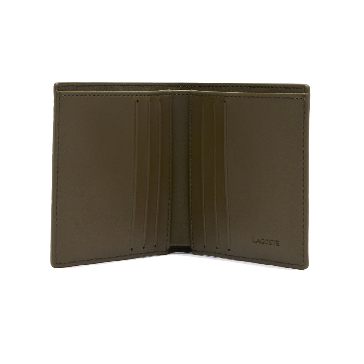 Lacoste Monogram Compact Billfold Wallet - Ivy Green