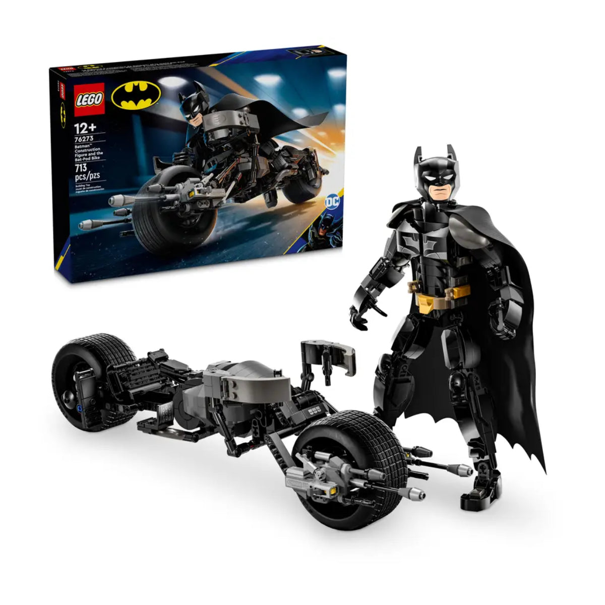 LEGO DC Batman Figure & the Bat-Pod Bike Building Toy Set (713-Pieces)