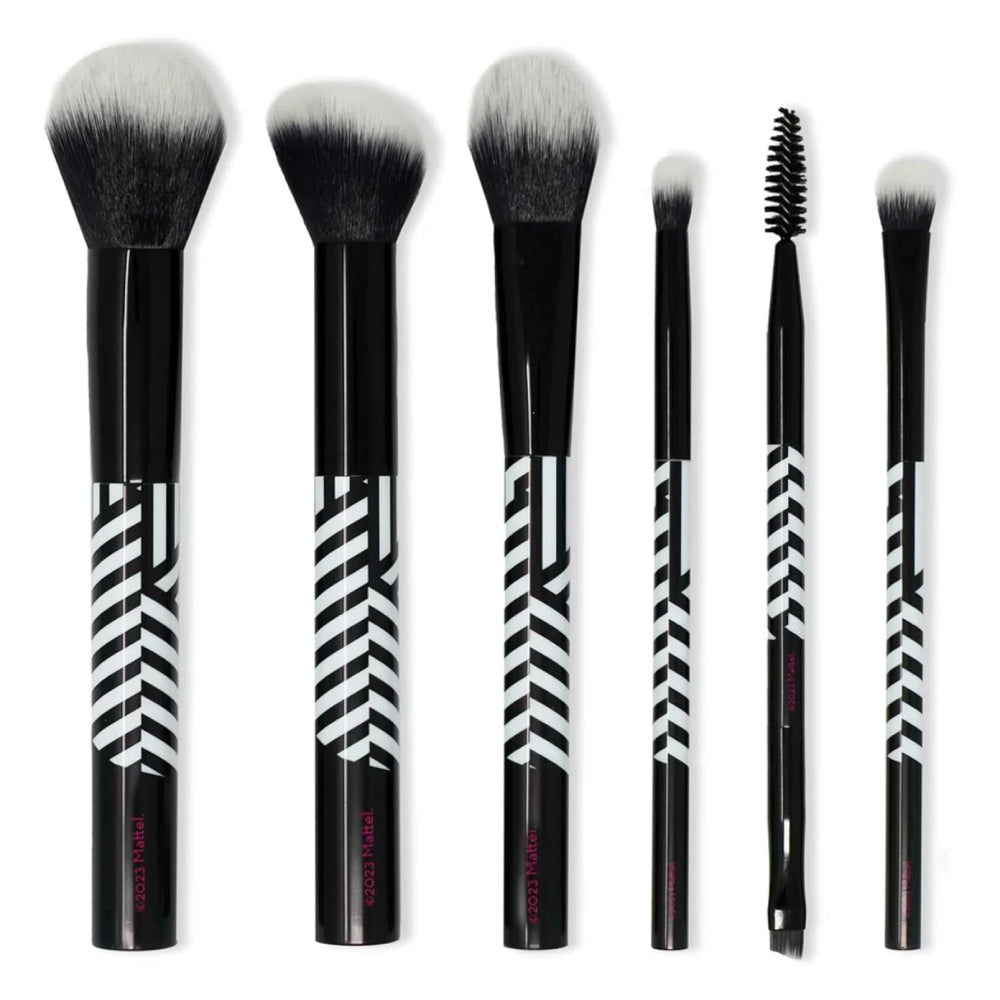 Impressions Vanity Barbie Classic Makeup Brush Set with Zippered Bag (7 Pieces)