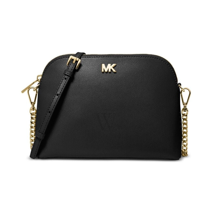 MK Large Grosgrain Leather Dome Crossbody Bag - Curacao