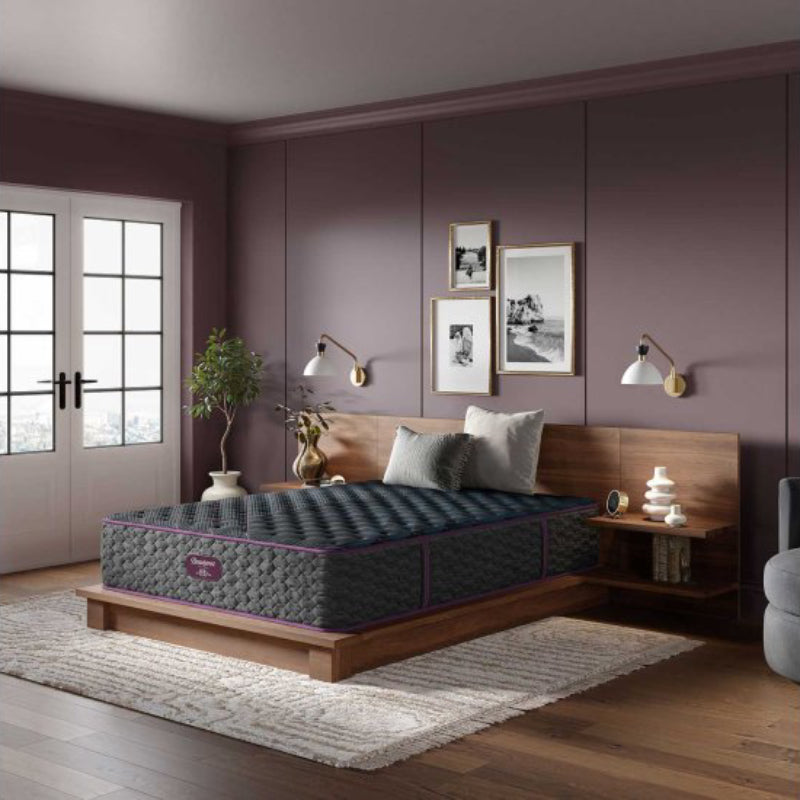 Beautyrest World Class 14.25" Extra Firm California King Size Mattress - Gray/Blue