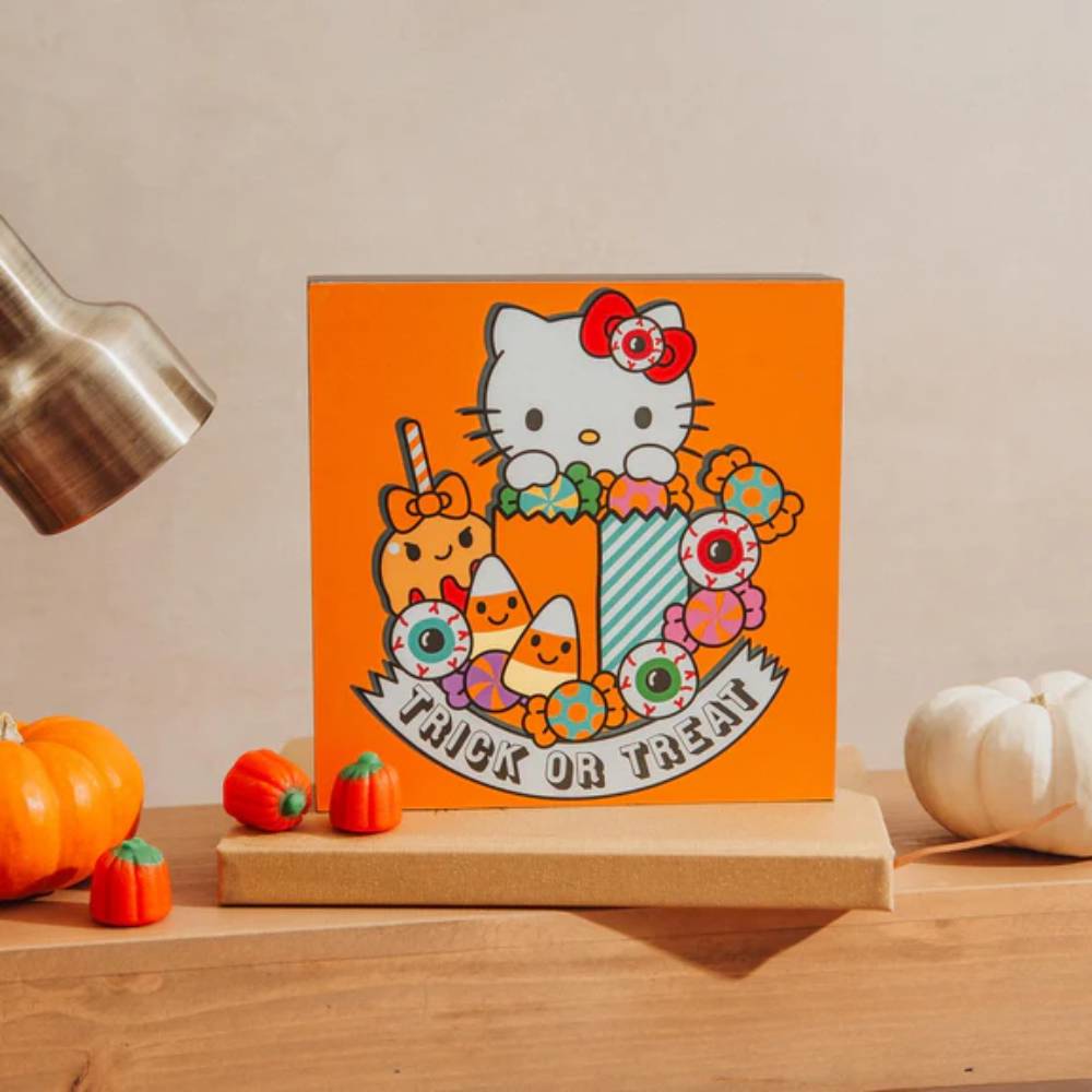 Sanrio Hello Kitty Trick Or Treat Wooden Box - Multicolor