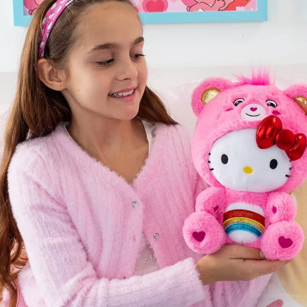 Hello Kitty X Care Bears 10" Cheer Bear Plush Toy