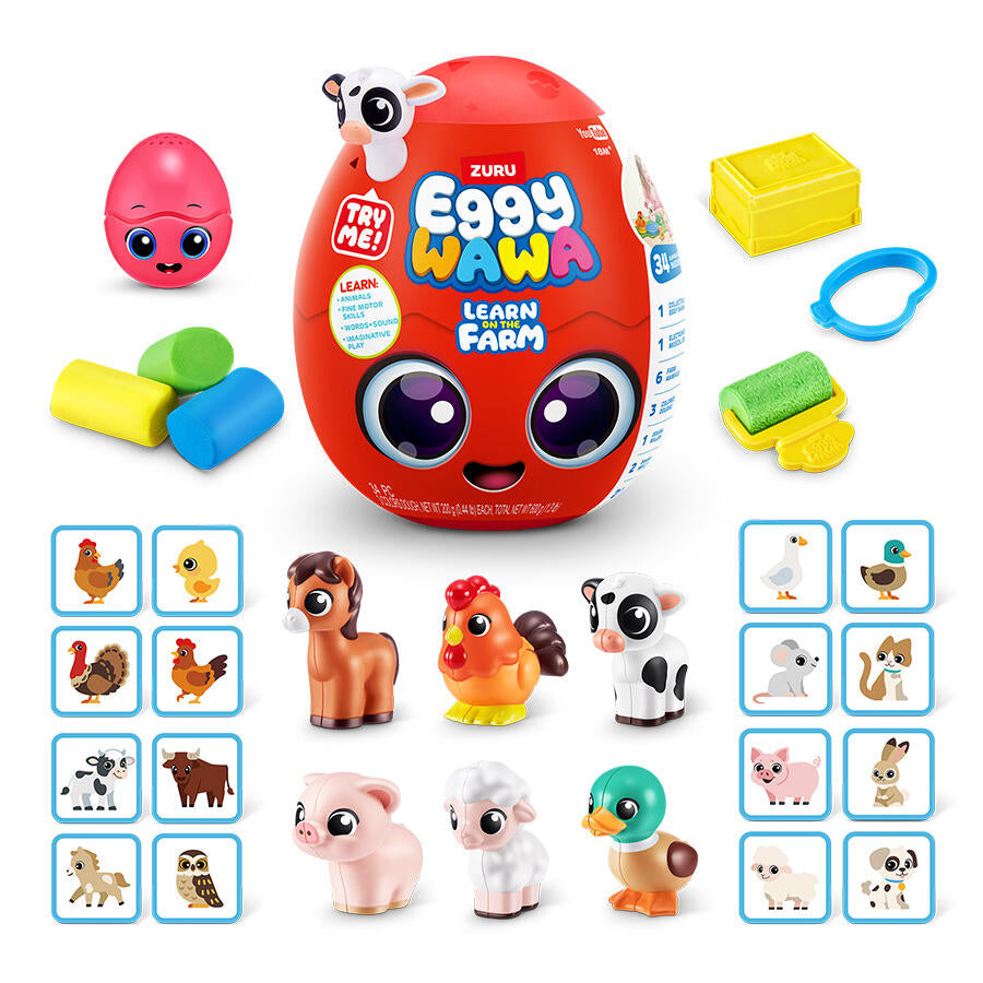Eggy Wawa Surprise Animal Egg Capsule - Red