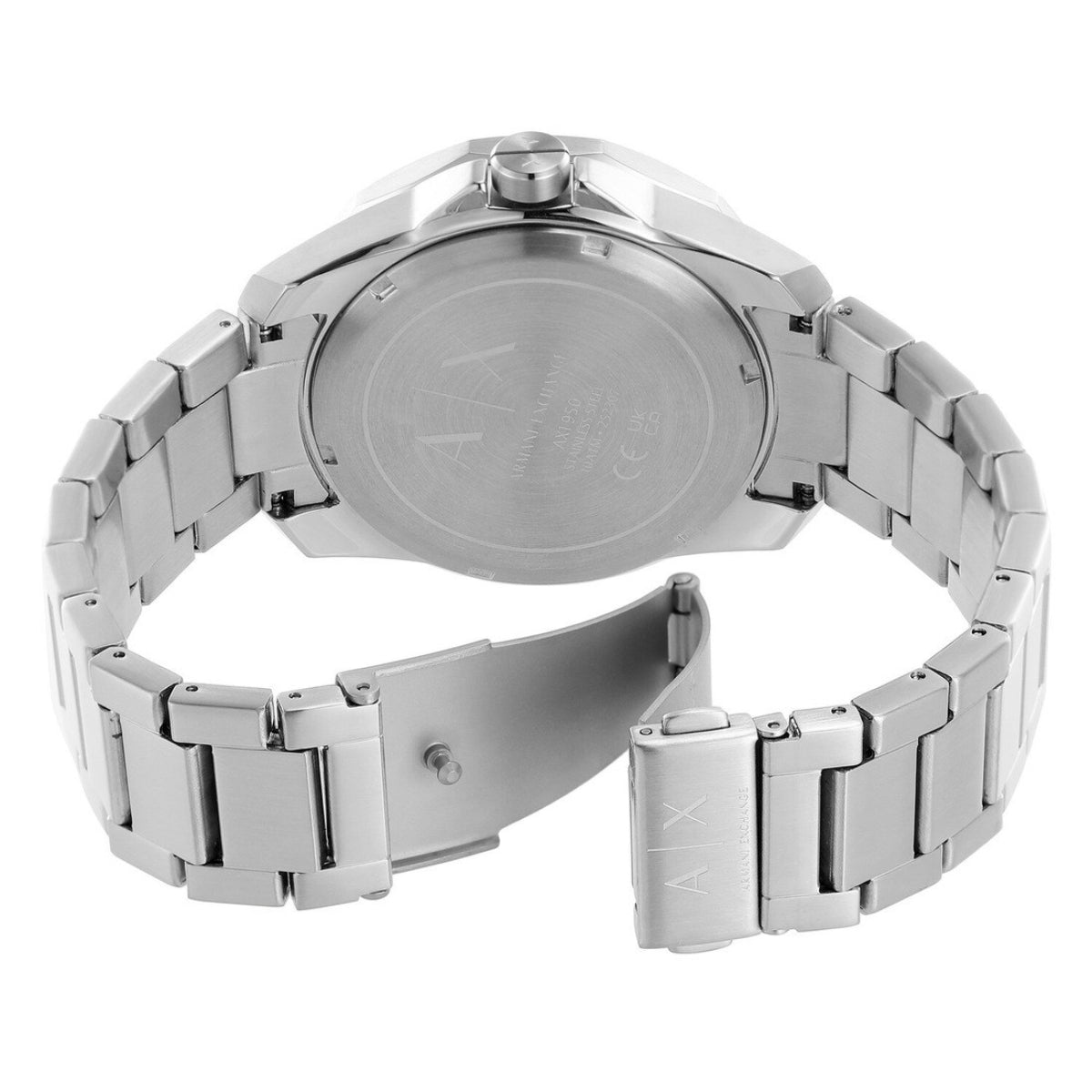 Armani Exchange Men's 44mm Silver Bracelet Watch - Blue Dial