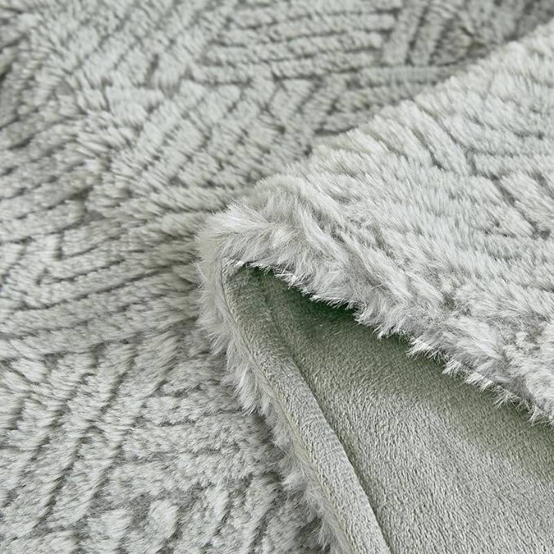 JCrown Amaryllis Oversized Throw Blanket - Gray