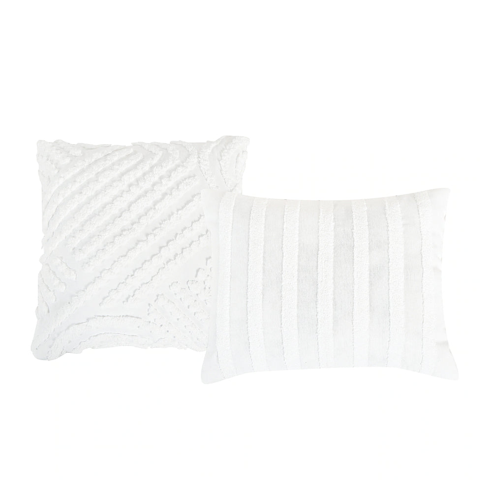 ESCA Arin Luxury Comforter Set (5-Piece) - White