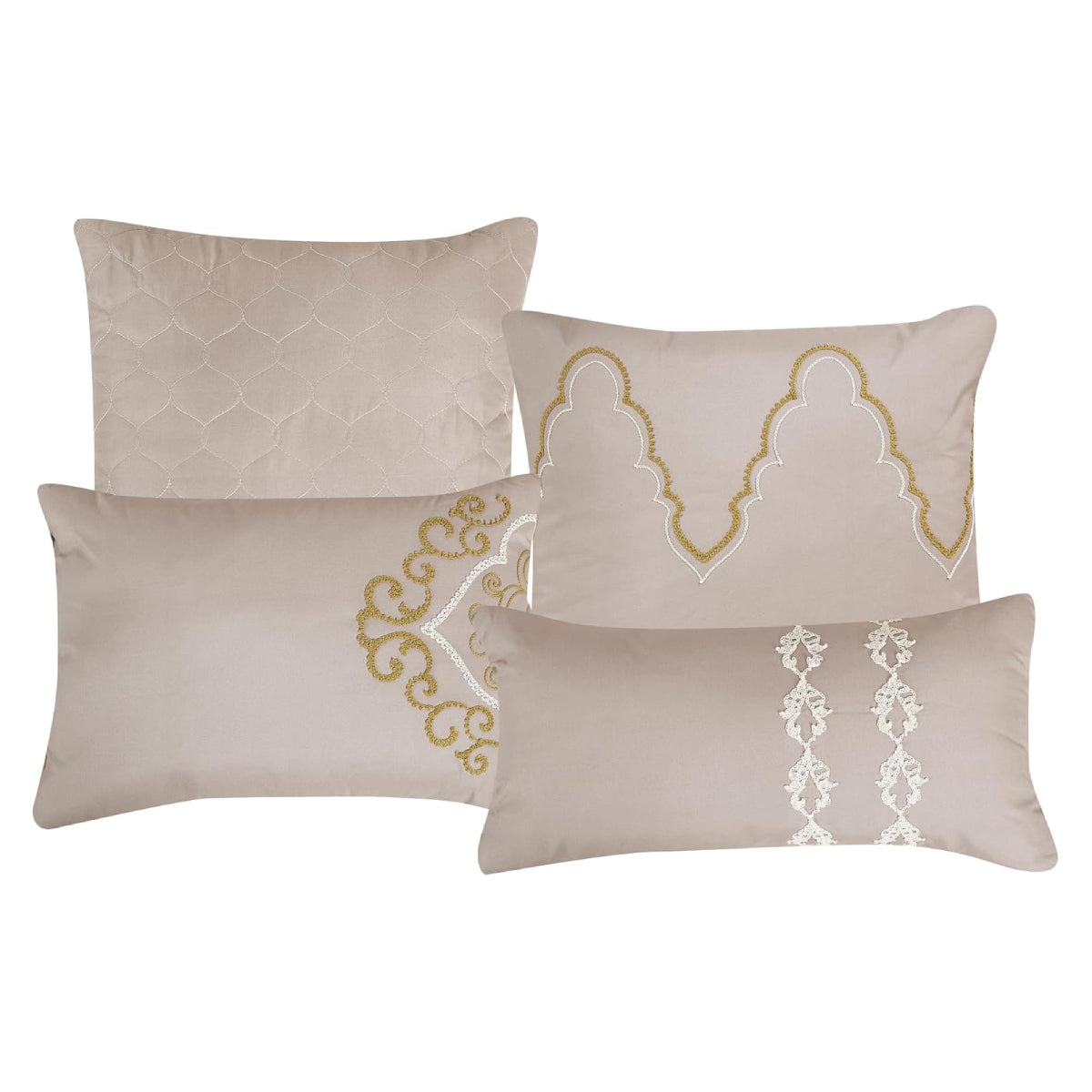 ESCA Mahalia Comforter Set (7-Piece) - Gray