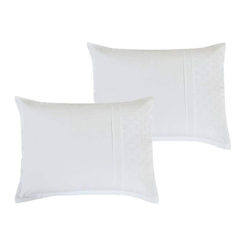 ESCA Minimalist Dymas Comforter Set (7-Piece) - White