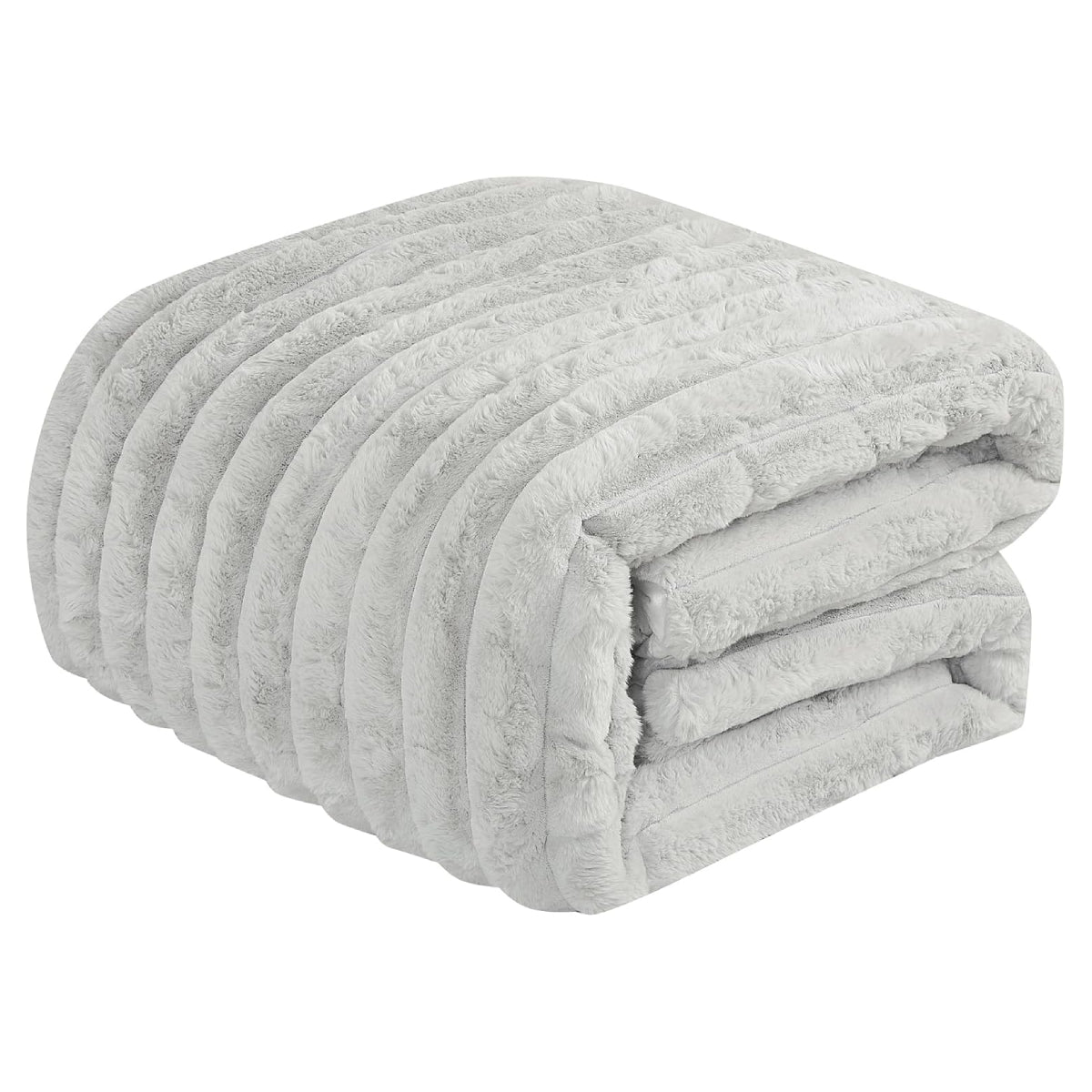 JABA Fluffy Comforter Set (4-Piece) - Gray