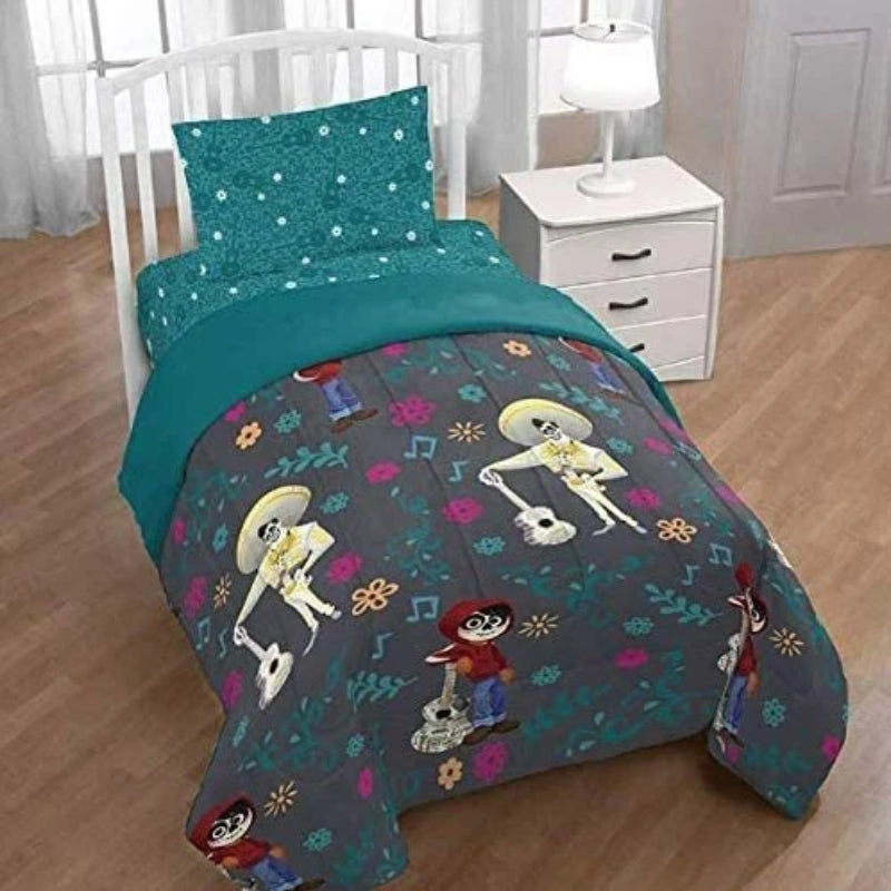 Disney Coco Twin Size Bed Comforter Set (3-Piece) - Green