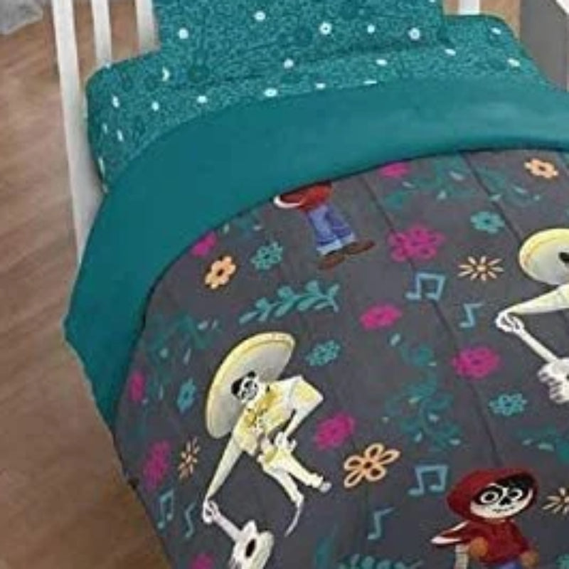 Disney Coco Twin Size Bed Comforter Set (3-Piece) - Green