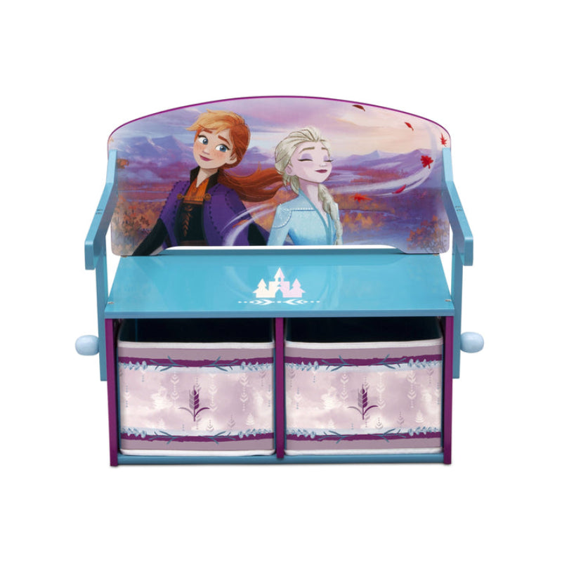 Delta Children Frozen II 3-in-1 Design Convertible Activity Bench with Tons of Storage - Multicolor