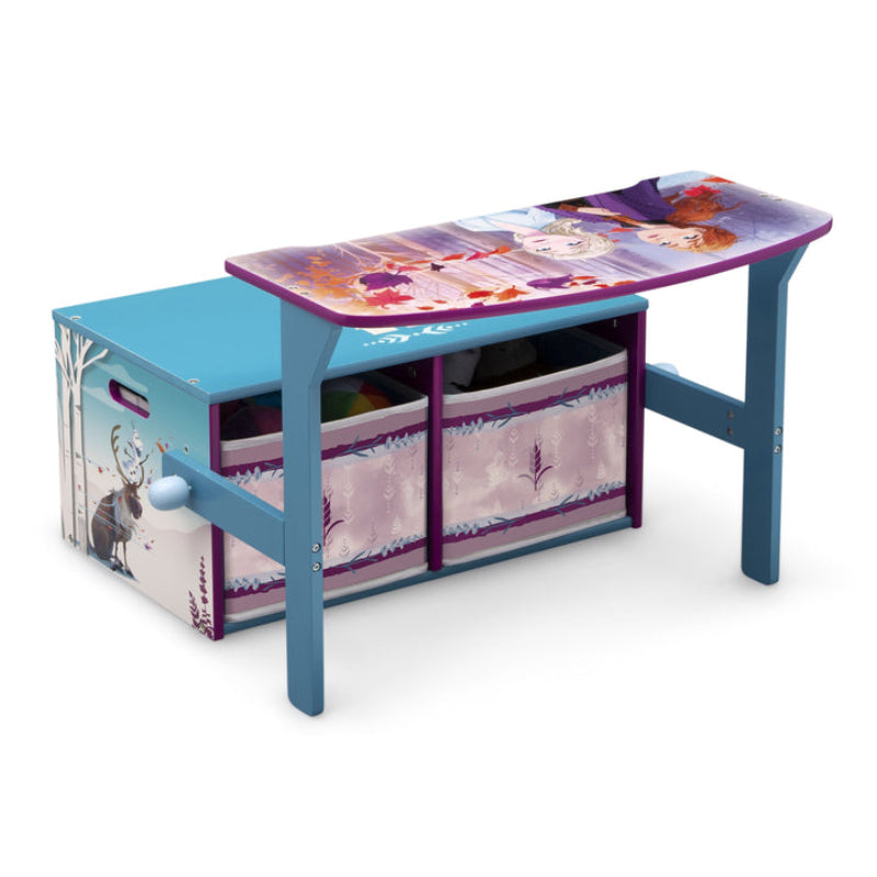 Delta Children Frozen II 3-in-1 Design Convertible Activity Bench with Tons of Storage - Multicolor