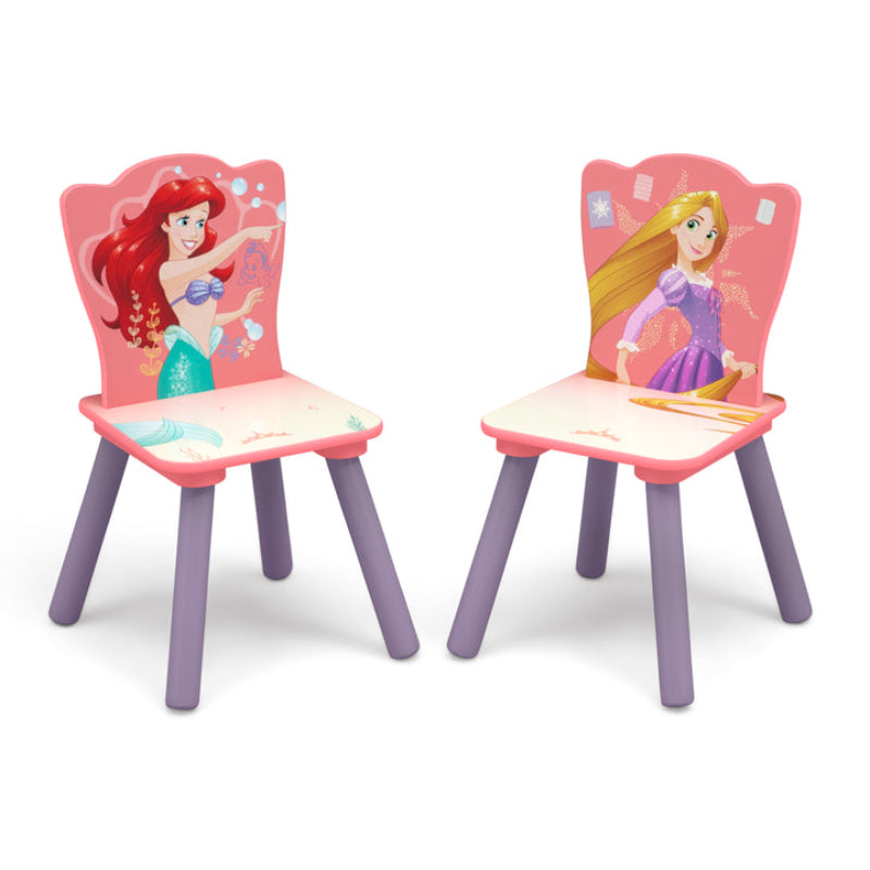 Delta Children Princess Table and Chair Set with Storage - Pink