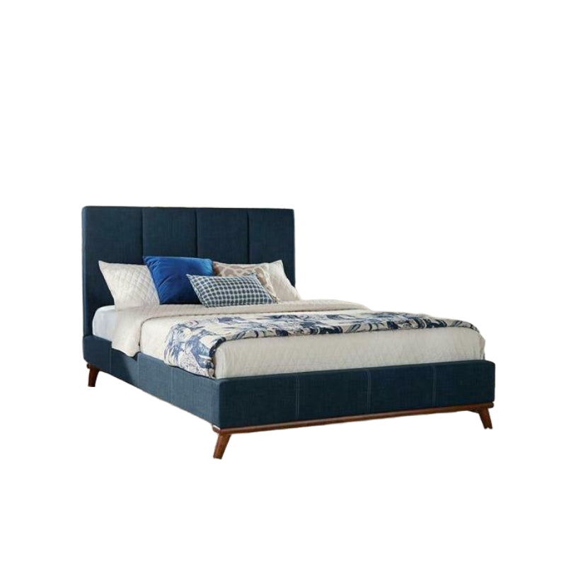 Charity Upholstered Queen Bed by Coaster Furniture - Blue