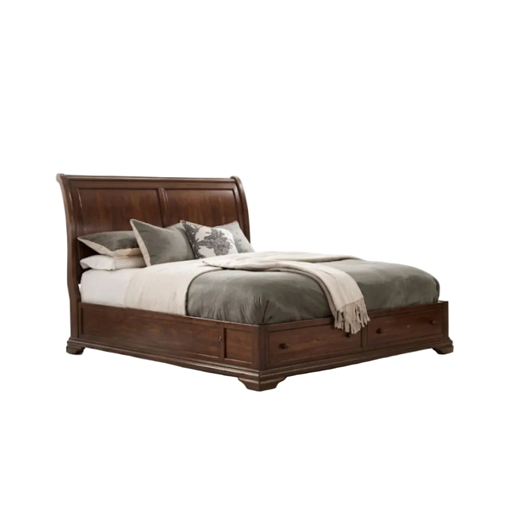 Toledo Queen Size (4-Piece) Bedroom Set by Elements - Brown