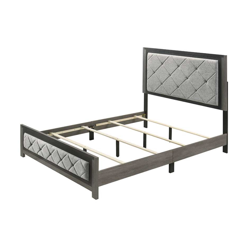 Cashmere Queen Bedroom Set (4-Piece) by Acme Furniture - Gray