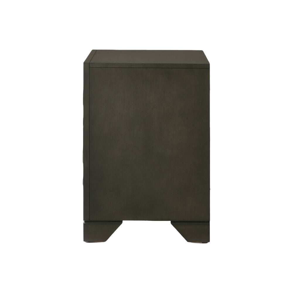Valeria Nightstand with 2 Drawers by Best Home - Gray