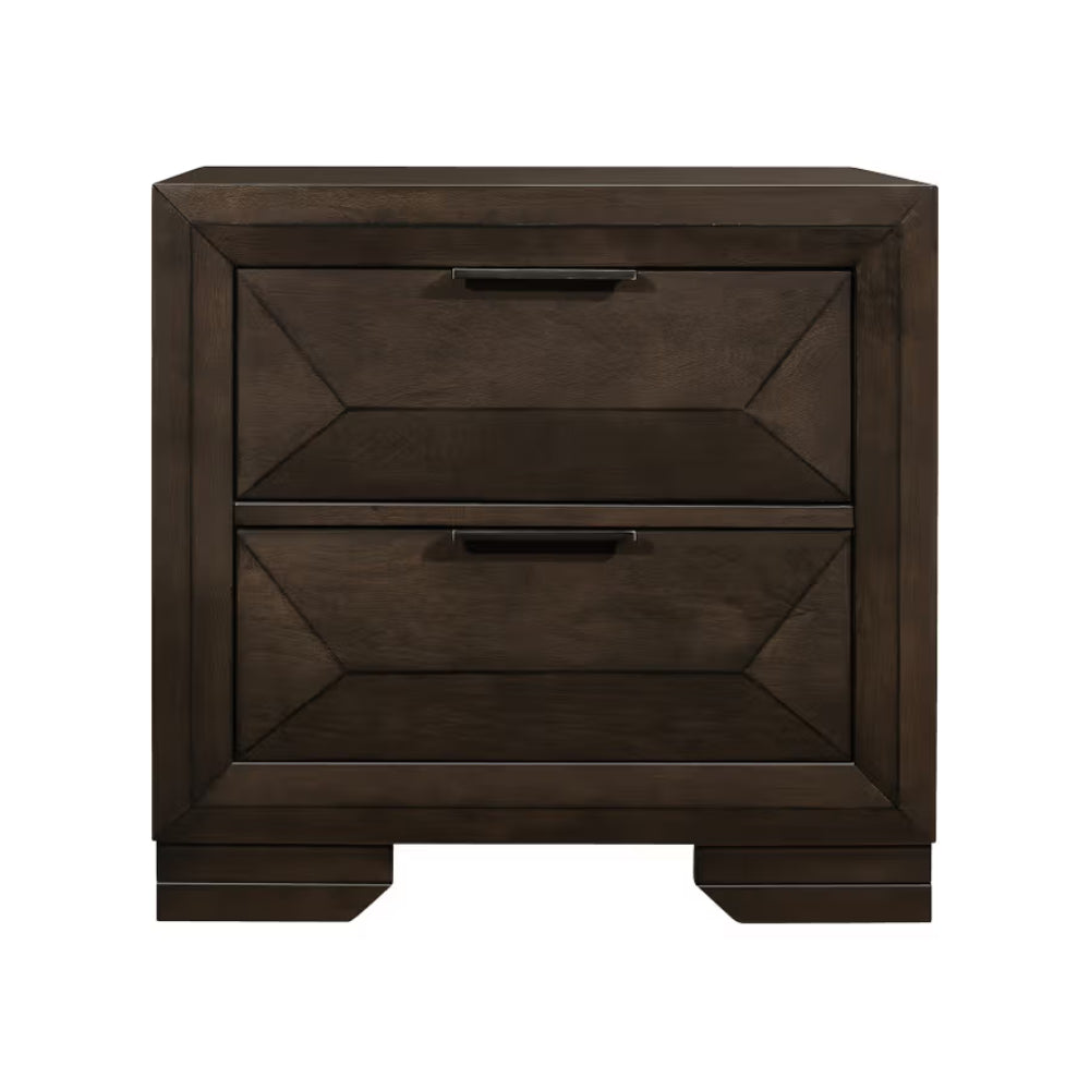 Brooke Nightstand with 2 Drawers by Best Home - Brown