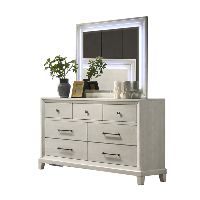 Alma Queen Size Bedroom Set by Best Home (4-Piece) - White