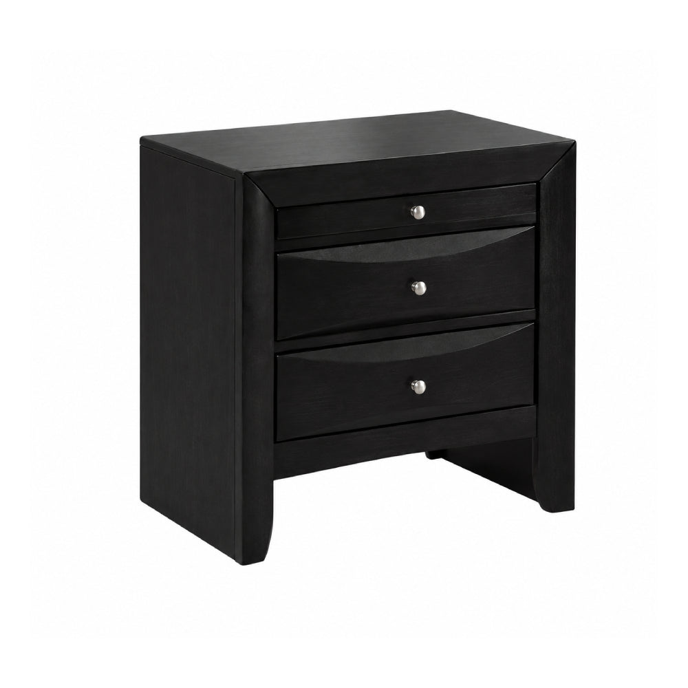 Emilia Queen Bedroom Set (4-Piece) by Best Home - Black