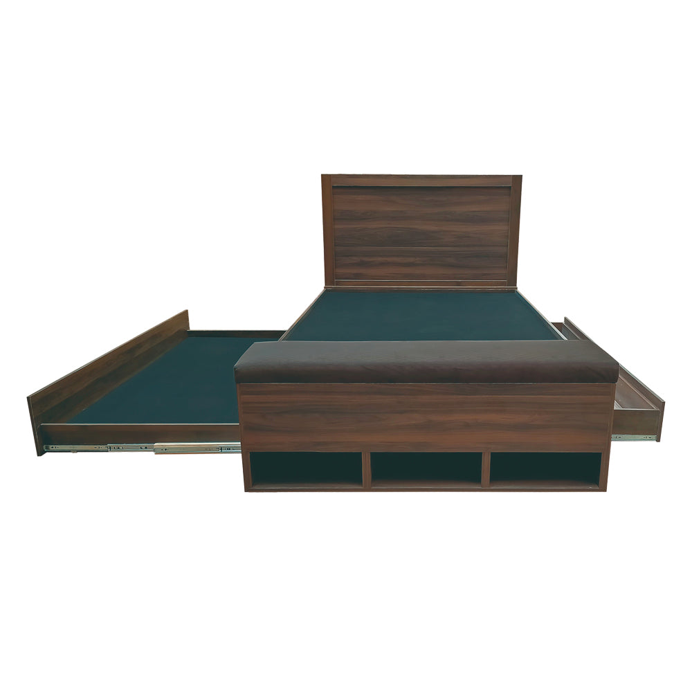 Rocket Full/Twin Bed by Best Home - Brown