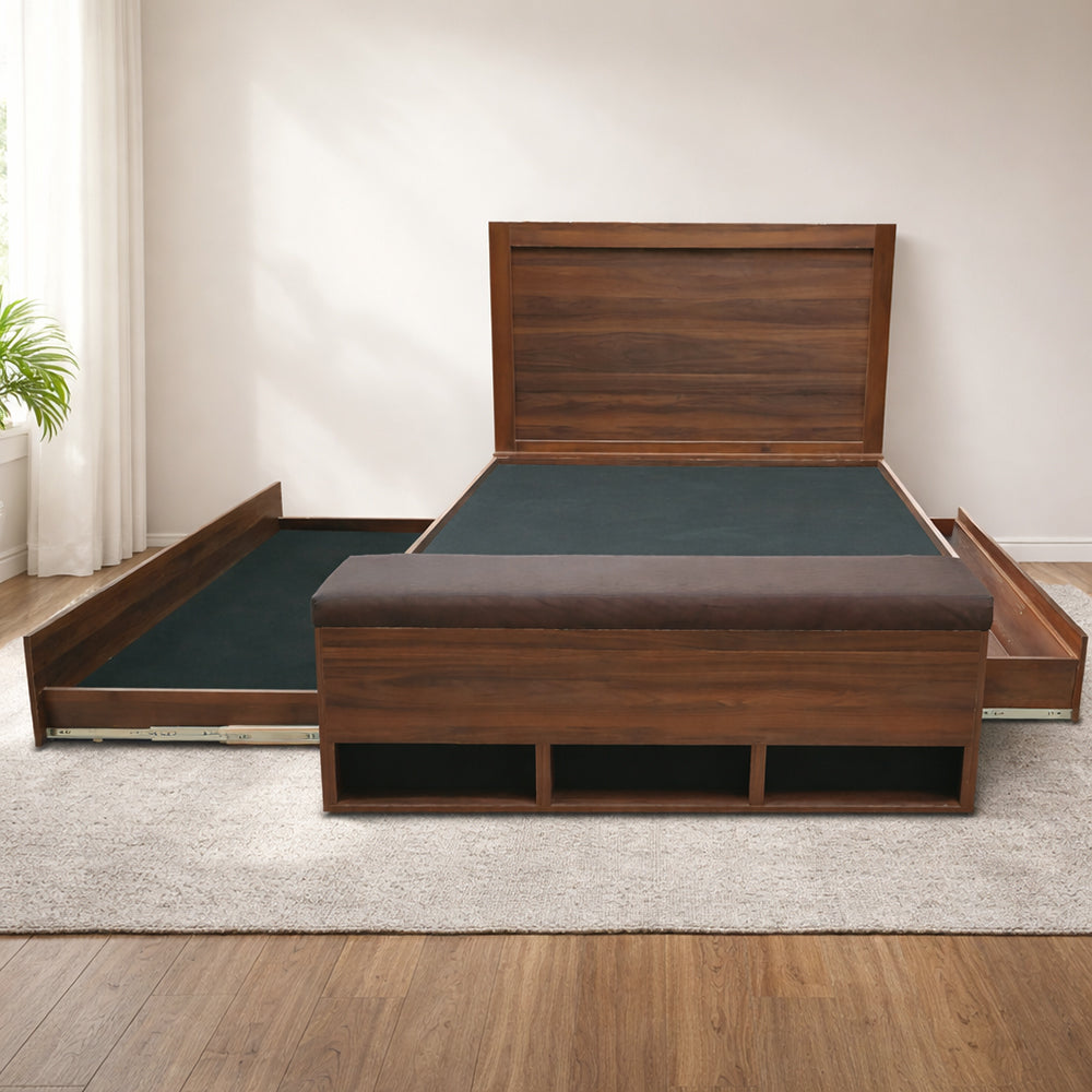Rocket Full/Twin Bed by Best Home - Brown