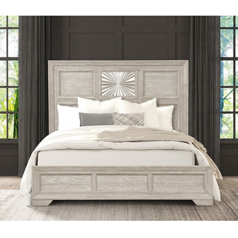 Argenthart King Bed by Furniture of America - Gray